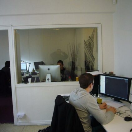 Architecture Décoration aménagement intérieur Coworking rue de Rouen bureau Agence Ducellier Devienne Paris