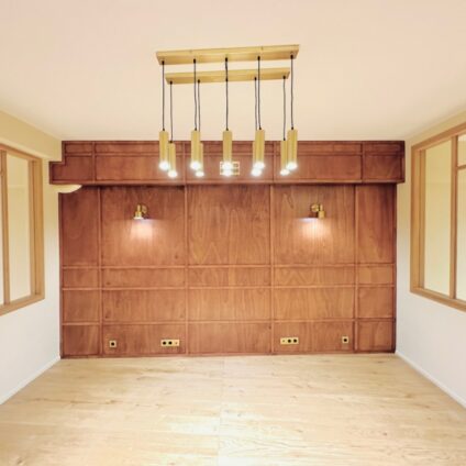 Architecture Décoration aménagement intérieur Coworking rue de Rouen placage bois Agence Ducellier Devienne Paris