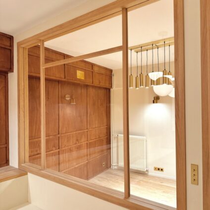 Architecture Décoration aménagement intérieur Coworking rue de Rouen verrière Agence Ducellier Devienne Paris