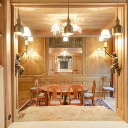 Architecture Décoration aménagement intérieur Hôtel Mont Gascon placage bois