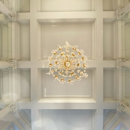 Architecture Décoration aménagement intérieur Château Saint Léger Lustre Agence Ducellier Devienne Paris