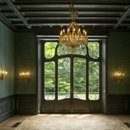 Architecture Décoration aménagement intérieur Château Saint Léger Salon Erbium Agence Ducellier Devienne Paris
