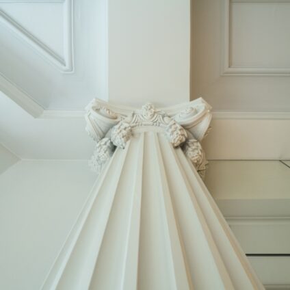 Architecture Décoration aménagement intérieur Château Saint Léger colonne Agence Ducellier Devienne Paris