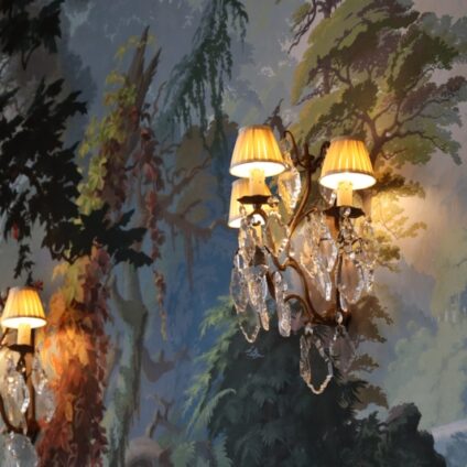 Architecture Décoration aménagement intérieur Château Saint Léger luminaires Agence Ducellier Devienne Paris