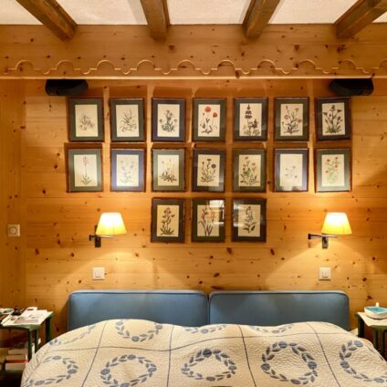 Cabinet Ducellier Devienne Architecture Décoration aménagement intérieur Verbier Suisse Chambre